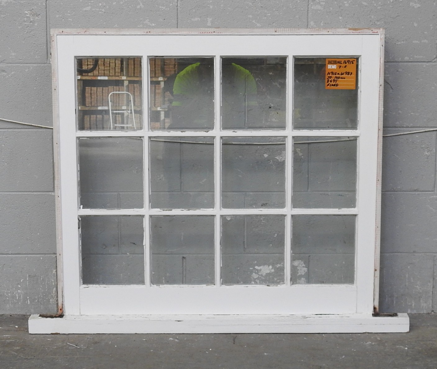 Colonial Style Wooden Fixed 12-Light Window