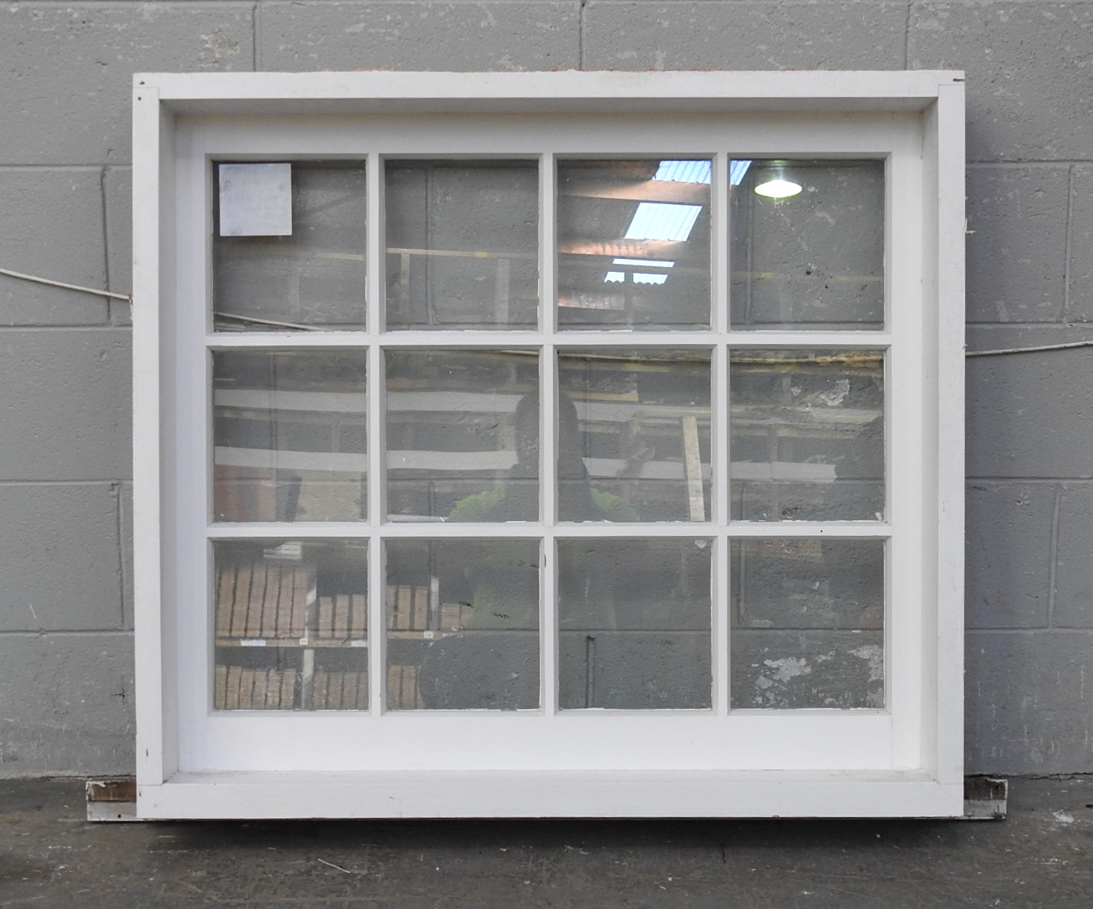 Colonial Style Wooden Fixed 12-Light Window