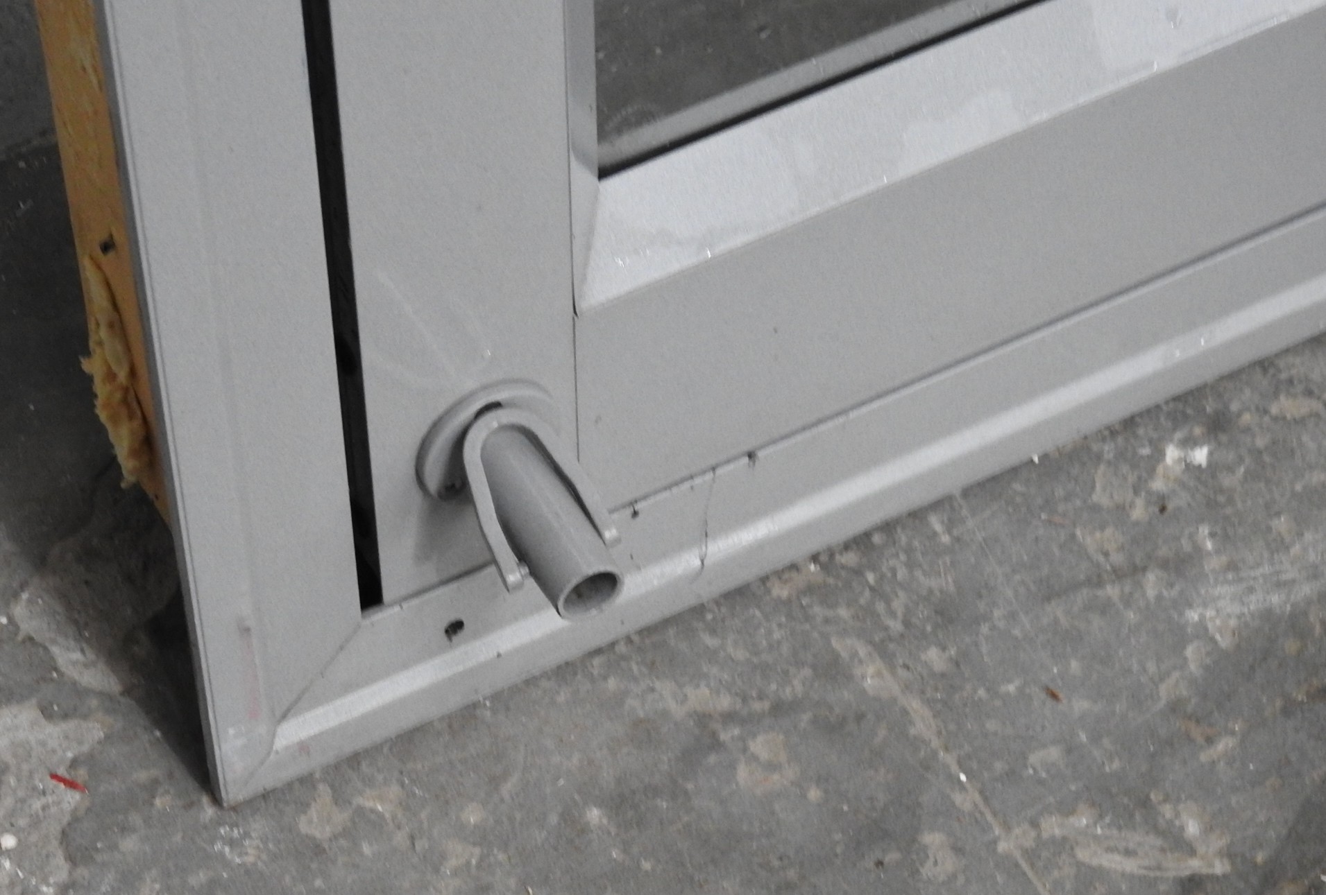 Silver Pearl Aluminium Bi-Fold Doors With Dedicated Door