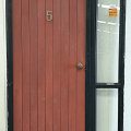 Wooden entrance door