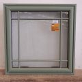 Mist green aluminium window