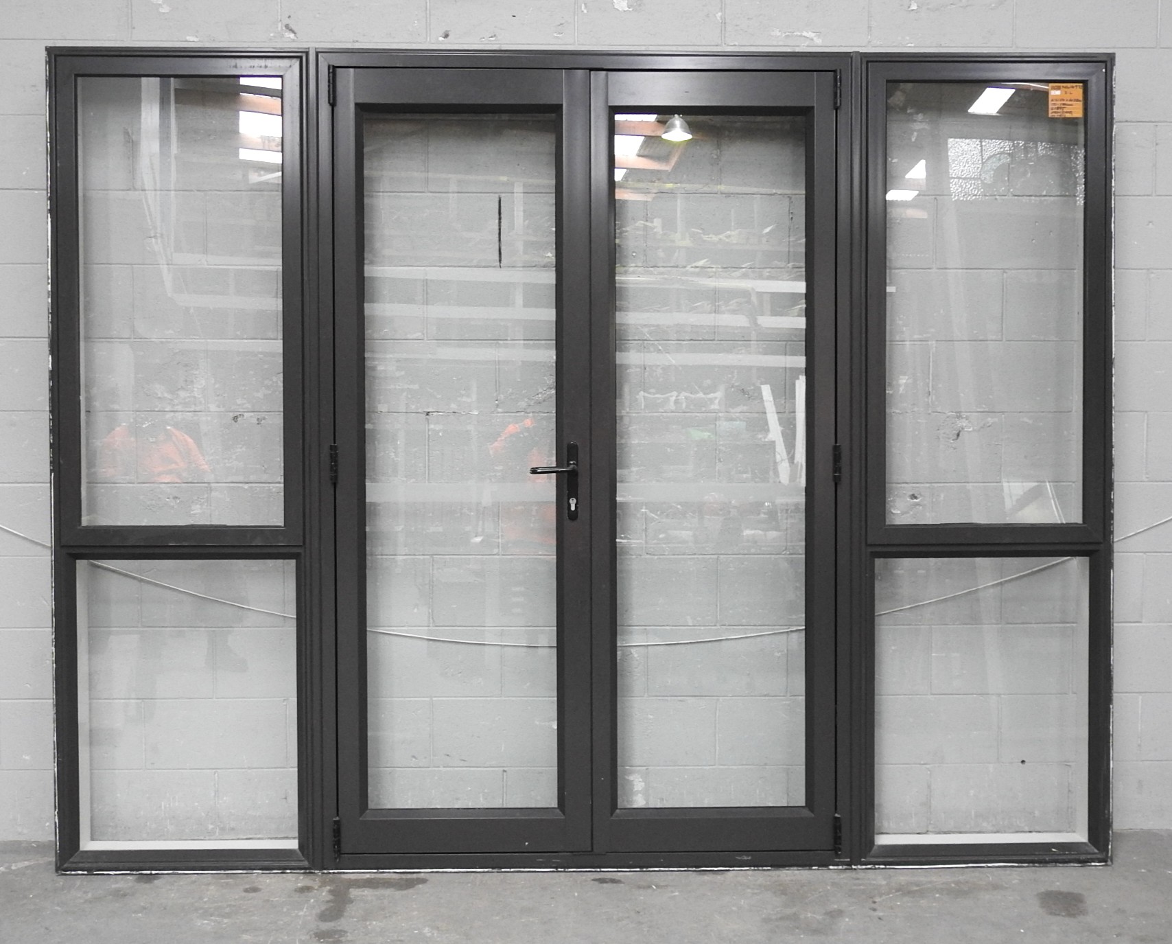 Ironsand Aluminium French Doors With Sidelights