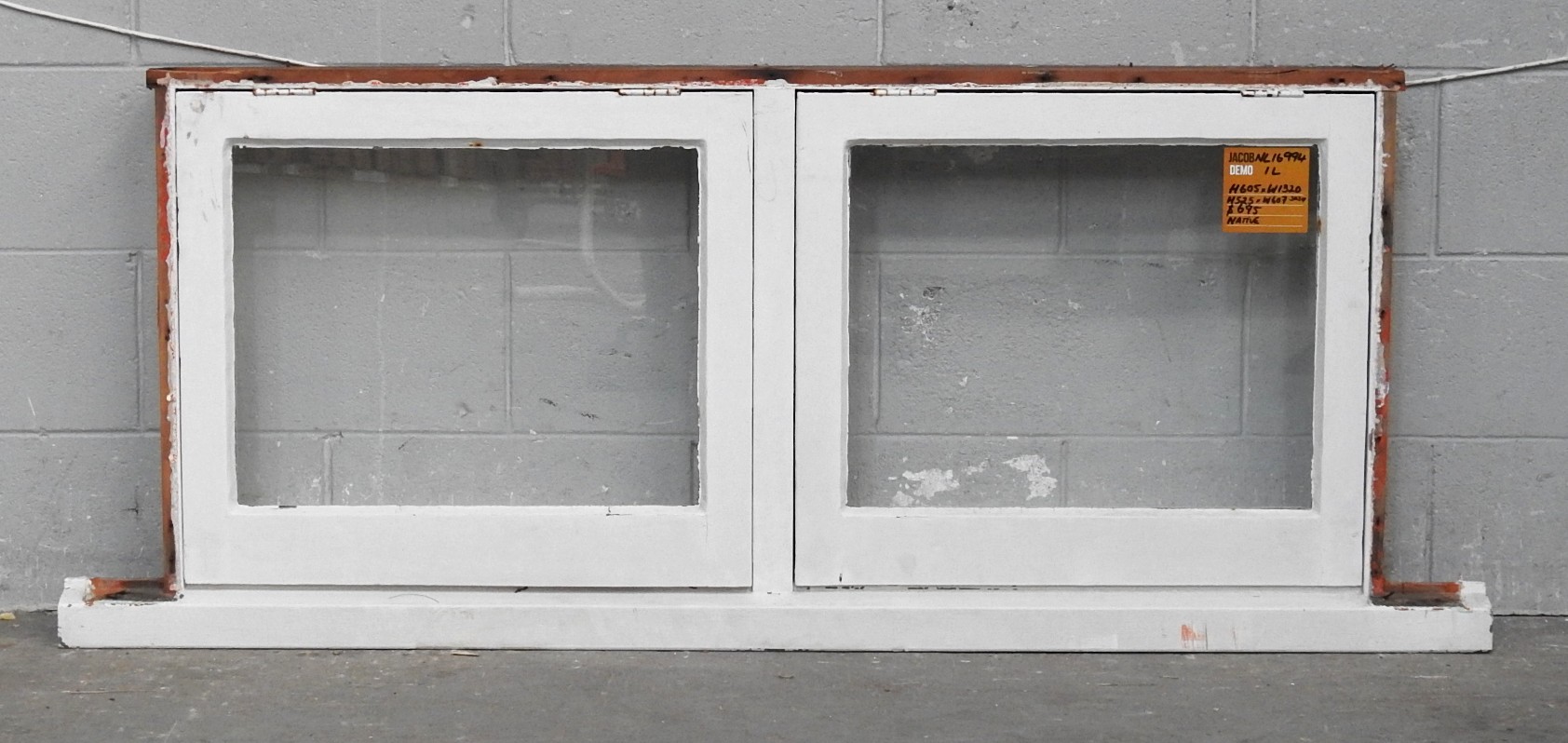 Wooden Double Awning Landscape Window