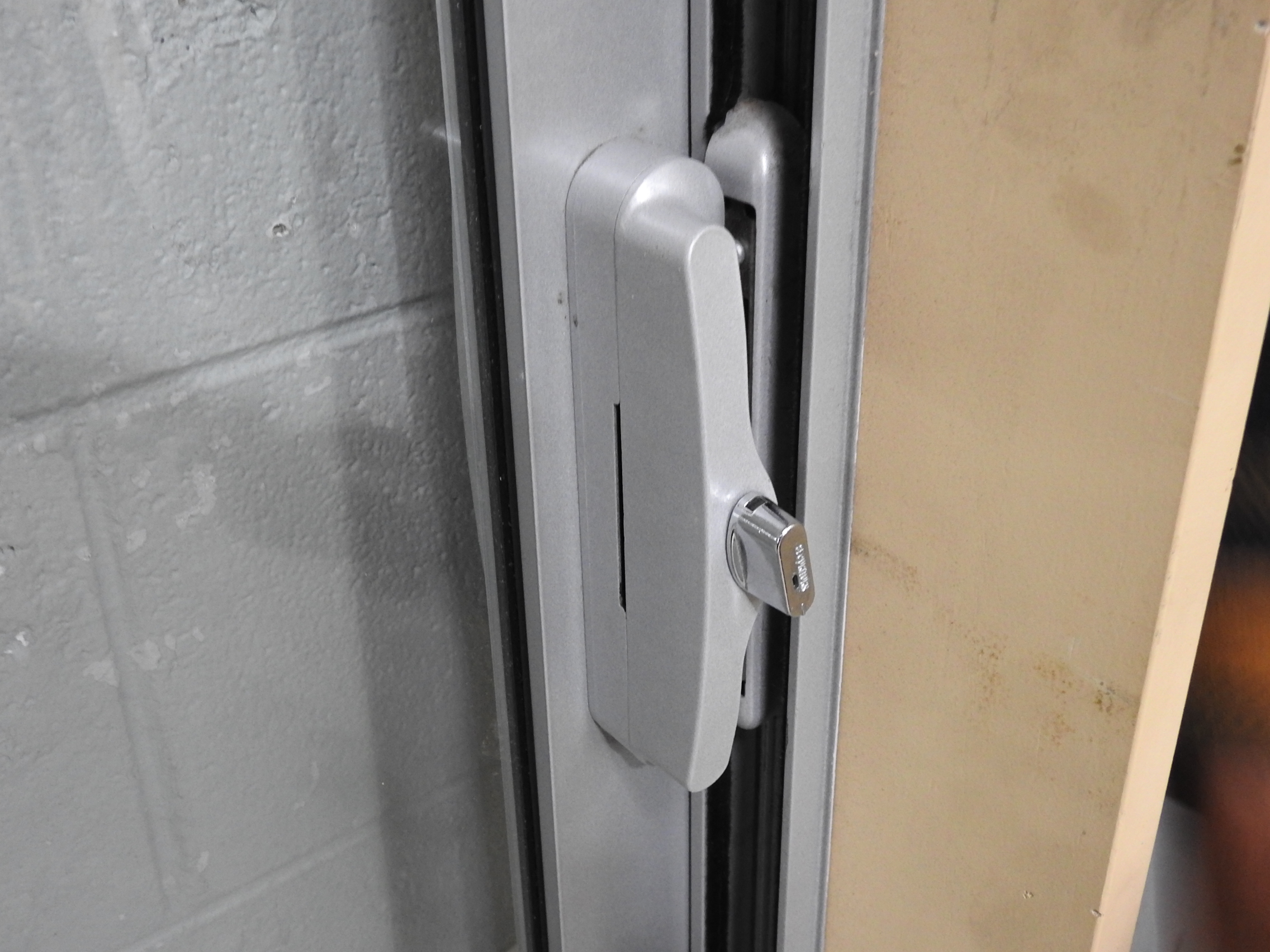 Silver Pearl Aluminium Double Sliding Doors