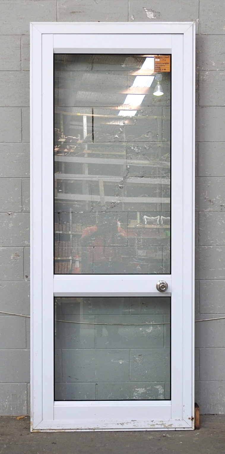 White Aluminium Door - Opens In From Right